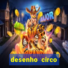 desenho circo digital para colorir